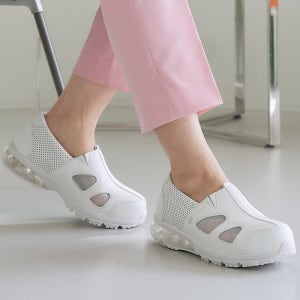 간호사신발 간호화 간호사 운동화 남성 슬립온 블랙 쿠션 근무화 너스피아 MK-02