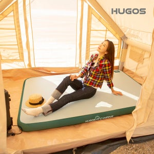 휴고스 캠핑용 에어매트 캠핑매트 야외매트 전용가방 200X145X100cm