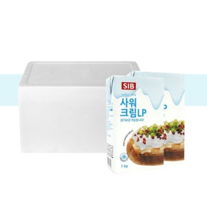 사워 크림 LP 1Kg, 12개 사우어 나쵸 타코 또띠아 소스 업소용 대용량 1박스 벌크