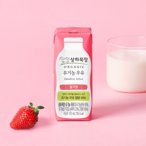 [정기구독] 상하목장 유기농 멸균 우유 딸기 125ml 24팩 [도착보장]