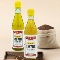 시장쏙 저온압착 들기름 350ml + 350ml