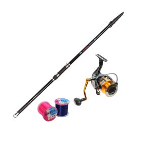 원투낚시세트 금양파워타겟+플렉스릴+줄 세트