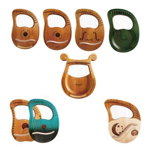 리라하프 10현 ASH-L16Q2C90 꽃 초보 입문용 리라모음