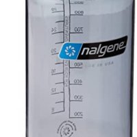 스포츠물통 nalgene 서스테인 트라이탄 bpa-free 물병 50 플라스틱 폐기물에서 추출한 재료로 제작 32온스 넓은 입 회색 및 검정색 뚜껑