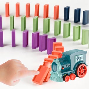 도미노게임 자동 기차 장난감 어린이 60pcs