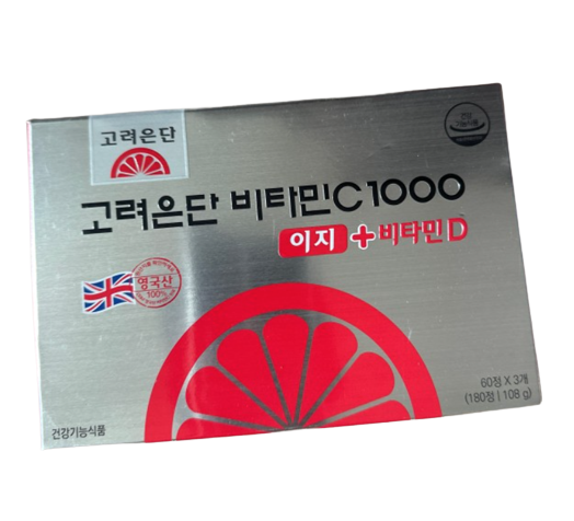 고려은단 <b>비타민C</b> 1000 이지+<b>비타민</b>D 600mg x 180정