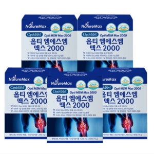 네이처맥스 엠에스엠 옵티 MSM 식이유황 5박스 먹는유황 MSM 가루 분말