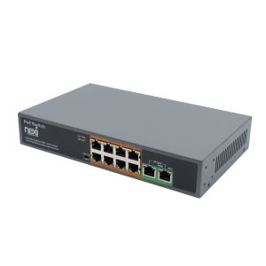 넥시 8+2포트 PoE 스위치 150W NX662 R