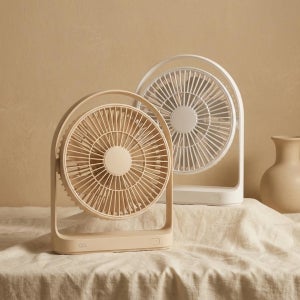 오아 라운드 미니 탁상용 BLDC 무선 소형 선풍기 사무실 책상 USB 데스크 테이블