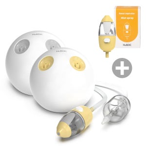 휴비딕 콧물흡입기 크린노즈인아웃 HNA 1000 옐로우 수분저장부 1개 세트 콧물제거기