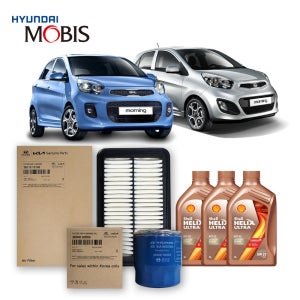 더뉴 모닝 TA 1.0 터보없음 가솔린/바이퓨얼 (15-16년) 순정필터+쉘합성유