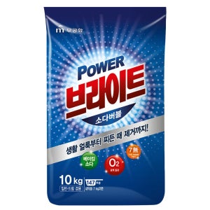 무궁화 파워 브라이트 소다버블 세탁세제 10kg 가루세제 대용량 분말