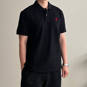아미카라티 아미 폴로티 스몰 하트 로고 BFUPL001 760 마딘프라