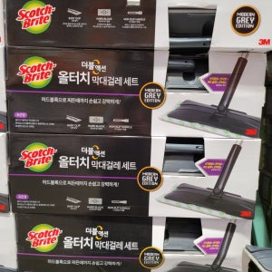 스카치브라이트 3M 더블액션 걸레세트 핸들/청소포(12+32) 코스트코