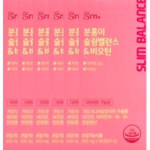 grn 분홍이 슬림밸런스&비오틴 900mg x 90정 x 6박스 6개월분