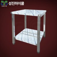 업소용 고급형 1단작업대 300x300x300 STS304스텐 작업대 식당 조리대 주방 선반 무빽