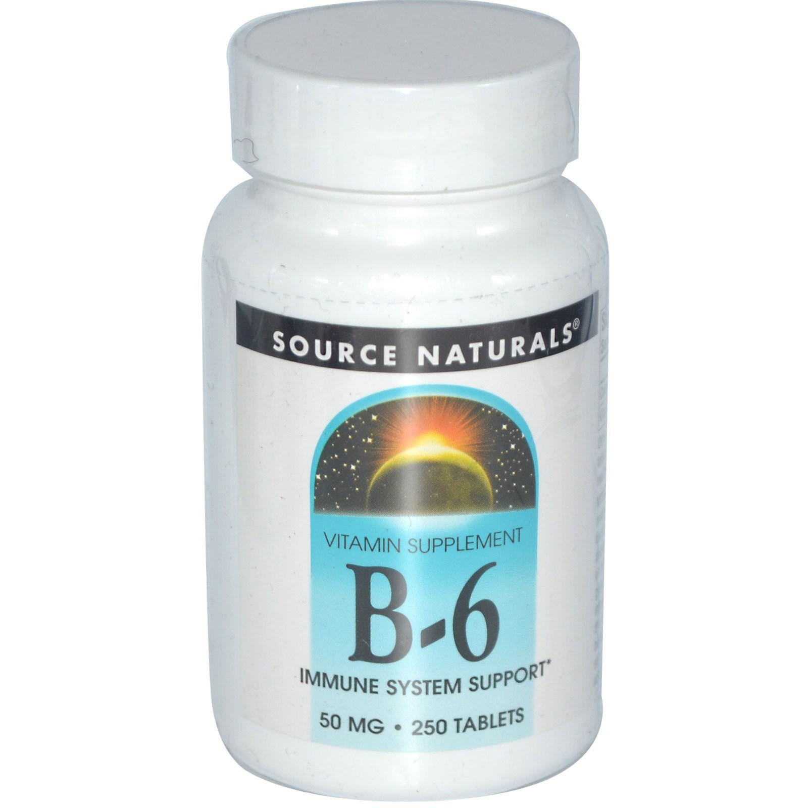비타민 B-6 50 mg, 250 타블렛
