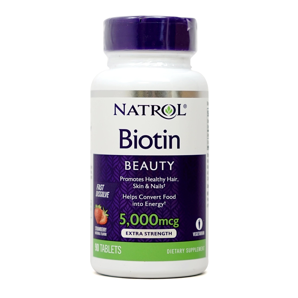 나트롤 비오틴 5000 mcg, 90 타블렛