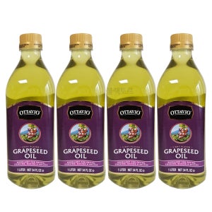 오타비오 포도씨유 1L X 4 발연점 높은 100프로 포도씨 식용유