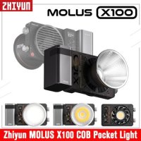 ZhiyunMOLUS x 100 COB LED 조명 2700 W 6500K 포켓 비디오 조명 스튜디오 사진 유튜브 틱톡 블루투스 제어