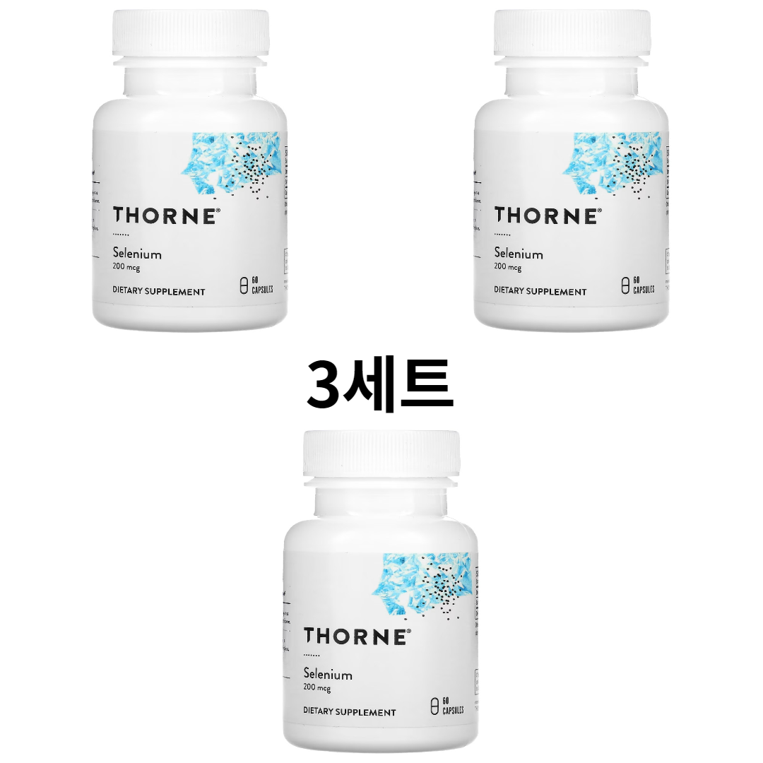 쏜<b>리서치 셀레늄</b> 200mcg 60 캡슐 3세트