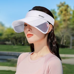 와이드 여성썬캡 햇빛 차단 골프 스포츠 선캡