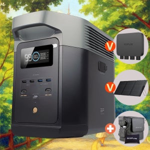 에코플로우 델타2 EFD330 리튬인산철 파워뱅크 AC220V 차박 버스킹 비상전원 AB