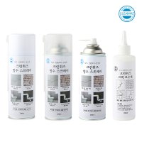 크린위즈 방수왕 스프레이 누수방지 틈새 보수제 투명+화이트 300ml 4개