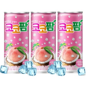 코코팜 피치핑크 복숭아 240ml 30캔 과즙 음료수 캔음료