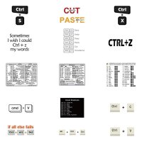 PC 참조 키보드 단축키 스티커 윈도우/어도비/포토샵 가이드 30 개/세트