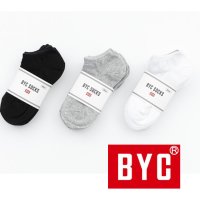 BYC 남자 여자 스니커즈 양말 10족세트 베이직 발목 뒤틀림 방지