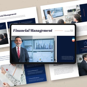 재무 관리 파워포인트 PPT 템플릿 (자산관리, 금융, 사업계획, 자금계획, 재무재표, 투자, 화폐)