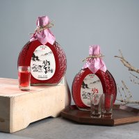 진도대복홍주 진 23호 유리병세트 (60도 500ml x 2)