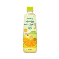 이노엔 티로그 제주 청귤 아이스티 제로 녹차 500ml