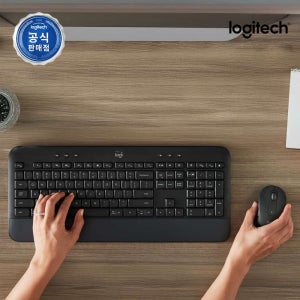 [N배송] 로지텍코리아 공식 시그니처 MK650 콤보 무선 키보드 마우스 세트 그래파이트, 멤브레인