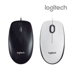 로지텍 사무용 마우스 USB 유선 마우스 사무실 회사 컴퓨터 업무용 가정용 M100R