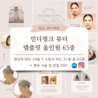 캔바 인디핑크 뷰티 템플릿 올인원 65종 (인스타그램 피드 꾸미기)