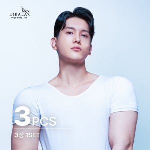 [3장] 디바라 남자 어깨뽕 보정속옷 티셔츠 런닝 +3CM 에어리즘 핏체인저