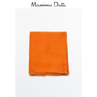 Massimo Dutti 마시모 두띠 2023 봄 여성 액세서리 새로운 코튼 및 리넨 혼방 스카프 06336665615