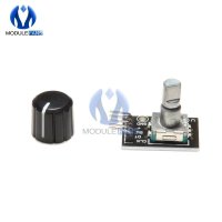 10PCS 360 도 로터리 엔코더 브릭 센서 스위치 개발 모듈 보드, 하프 샤프트 홀 캡 포함 Arduino 용