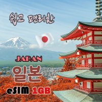 [일본 eSIM] 일본 이심 eSIM 데이터 1기가 7일