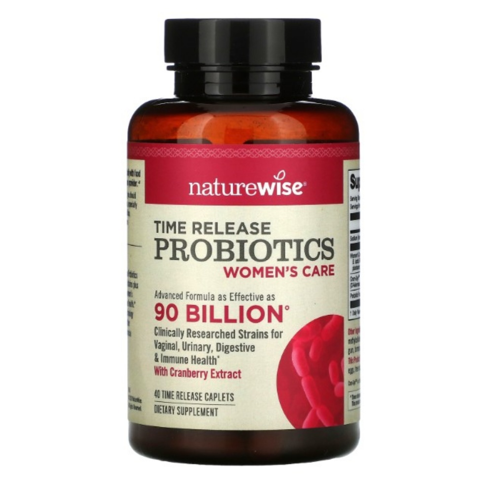 네이쳐와이즈 x <b>타임 릴리즈</b> 유산균 <b>우먼스 케어</b> 40정