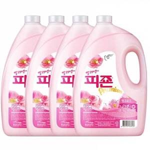섬유유연제 피죤 피존 용기형 핑크로즈 샤프란 3000ml 4개