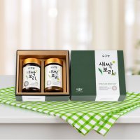 (1+1)새뜸원 유기농 새싹보리 분말 100g 환 150g 선물 세트 2호