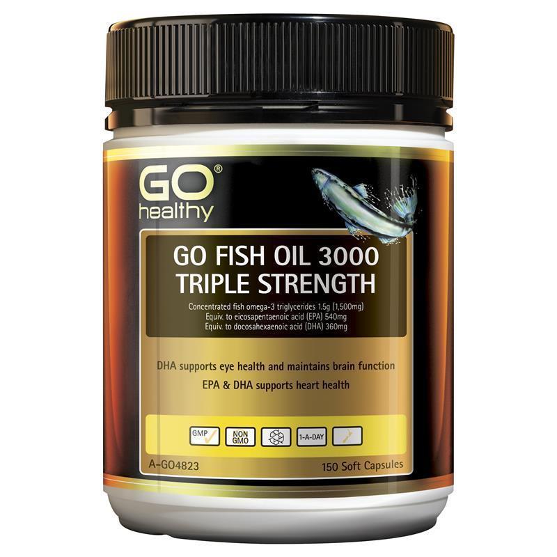 <b>GO Healthy</b> Fish 3000 Triple Strength 고헬시 피쉬 3000 트리플 스트렝스 150캡슐