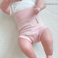[무밴드숏츠] 크림핑크 40s Bio 숏츠 /아기블루머 신생아속바지 롬퍼 유아 여름 반바지 숏팬츠