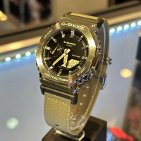 [G-SHOCK]GM-2100C-5ADR 나토 완전방수 지얄오크 팔각구 반메탈 디지털아날로그 콤비네이션 손목시계