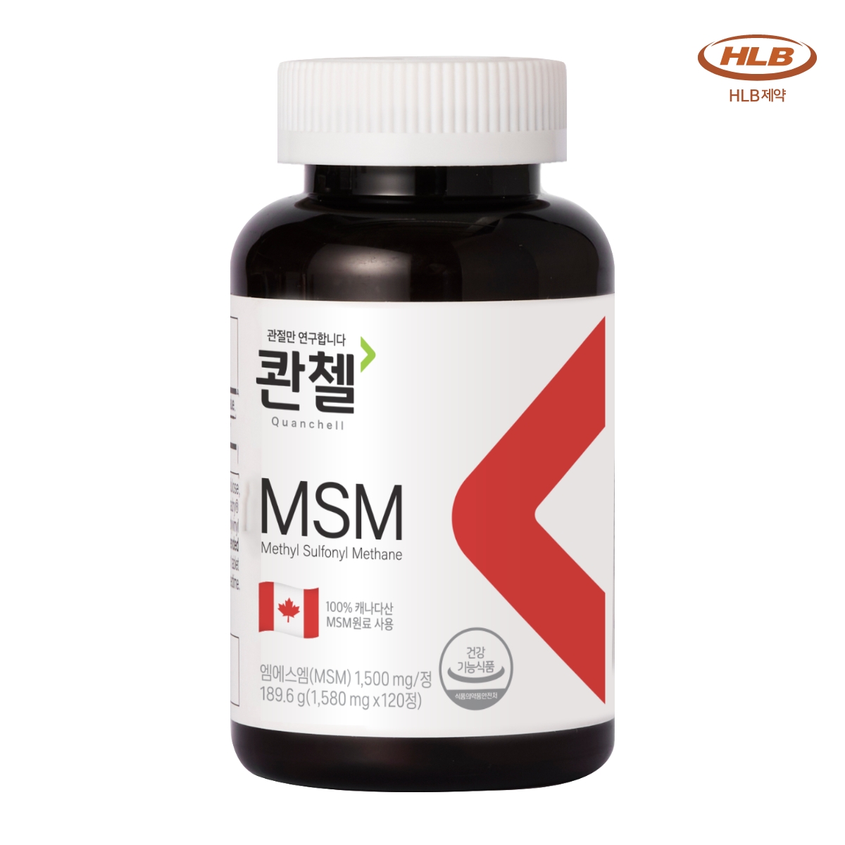 [4개월분] <b>관절</b> 연골 <b>영양제</b> 콴첼 MSM 120정, 1개