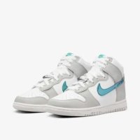 한정판 나이키 덩크 하이 FLS 그레이 포그 Nike 240mm (브라잇 스프루스 스우시)