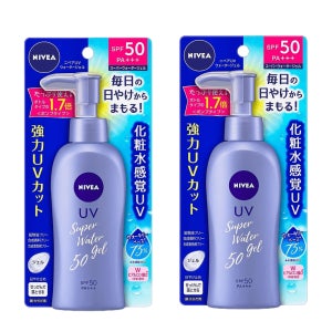 니베아 선크림 선 프로텍트 워터 젤 140g 2개 SPF50 펌프